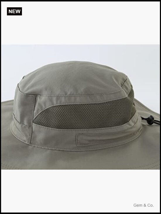 UPF 50+ Wide Brim Bucket Hat Summer Beach Fishing Hiking Outdoor Sun Hat with